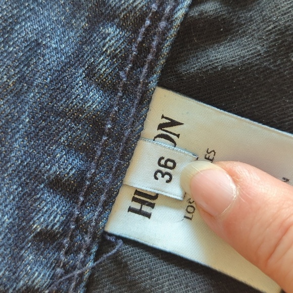 HUDSON Clifton Flap Pocket Bootcut Jeans Wickman Wash Men's 36 - Picture 14 of 16